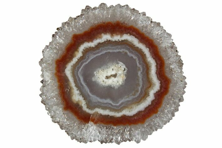 Amethyst Stalactite Slice - Uruguay #187090